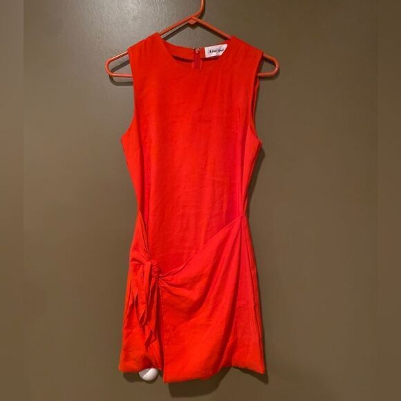 Line + Dot Wrap Dress Sleeveless Size XSmall - Picture 2 of 11